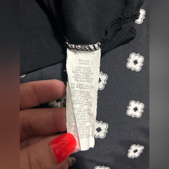 💰2/$10 Kids The Childrens Place Long Sleeve Black T- Shirt- sizeL(14) - Picture 4 of 4